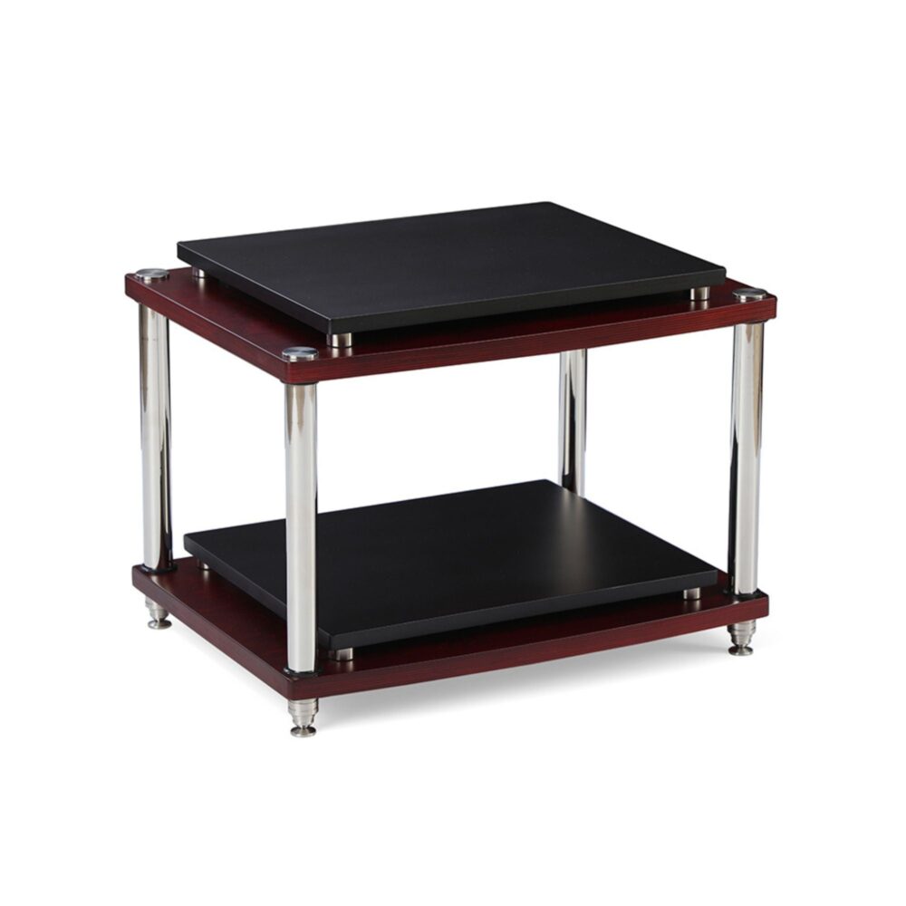 AVStore-Esthetica-Octave-Junior-Audio-Rack-Front-Angled-Hero-Mahogany- -Black jpg