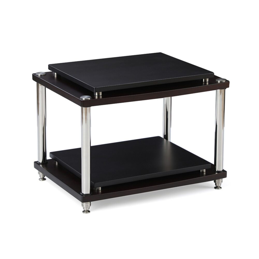 AVStore-Esthetica-Octave-Junior-Audio-Rack-Front-Angled-Hero-Walnut- -Black- jpg